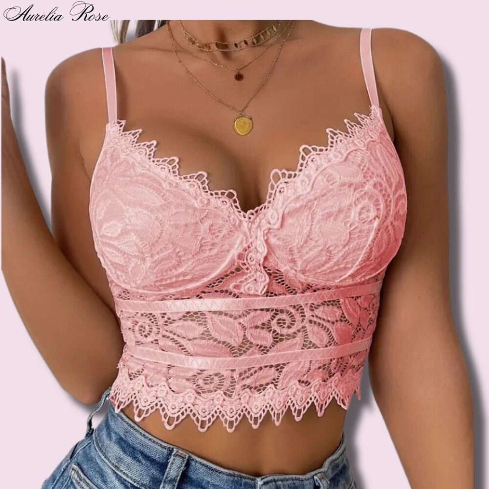 🌟 Y2K V-Neck Lace Camisole